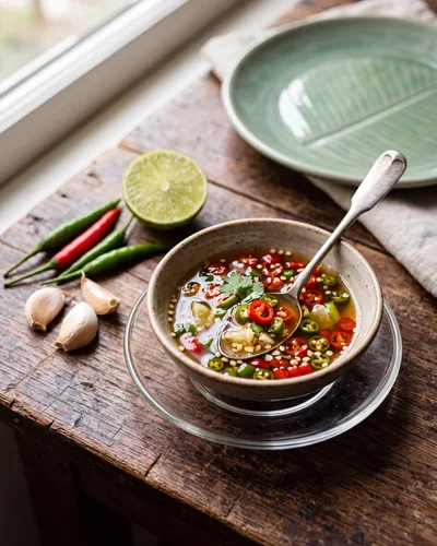 Photograph of Nam Pla Prik (Fish Sauce with Chilies)